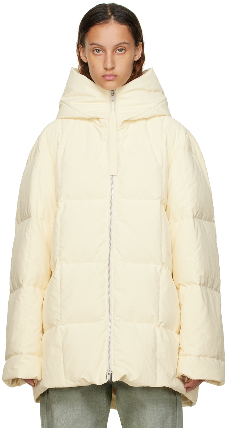 Jil Sander Off-White Quilted Down Jacket