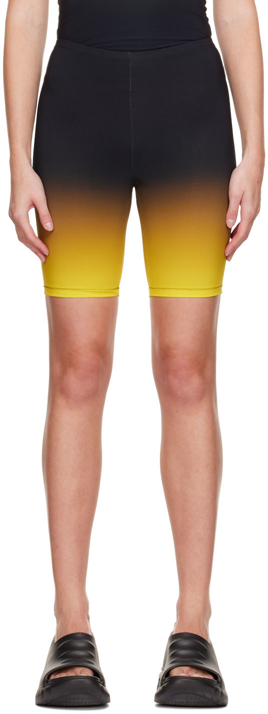 Lido Yellow Biker Shorts