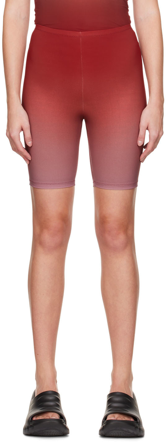 Lido Burgundy Biker Shorts