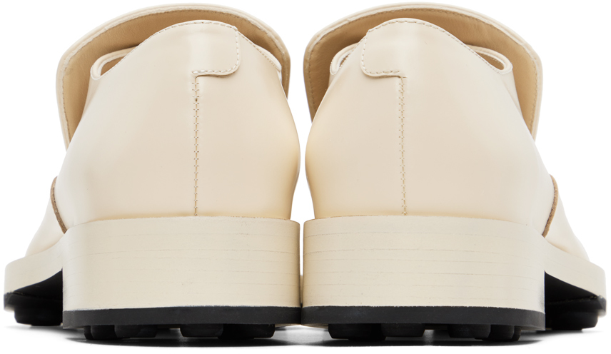 Jil Sander Off-white Pointed Loafers In 109 Nude