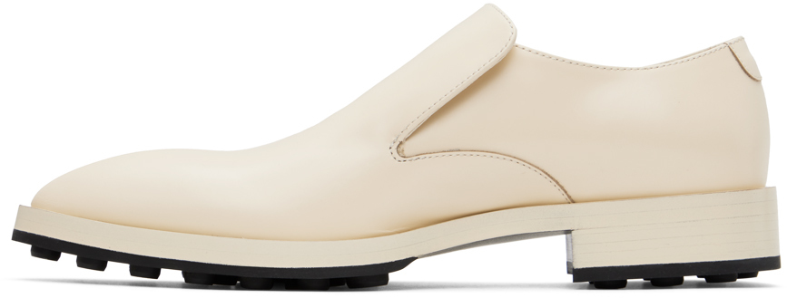 Jil Sander Off-white Pointed Loafers In 109 Nude