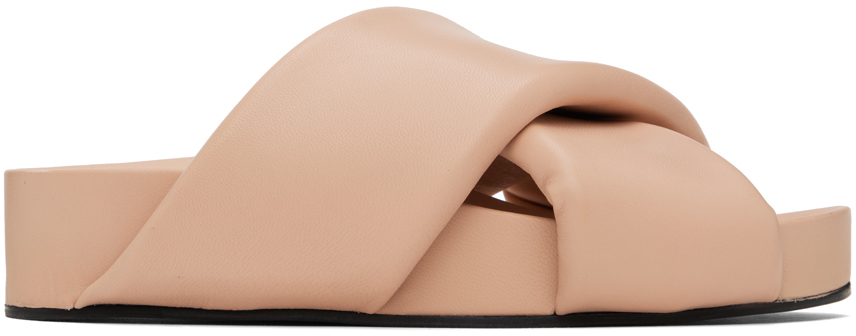 Jil Sander Pink Oversized Wrapped Sandals