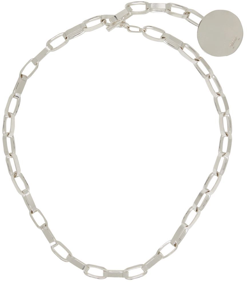 Jil Sander Silver Chain Link Necklace