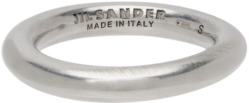 Jil Sander: Silver Classic Ring | SSENSE