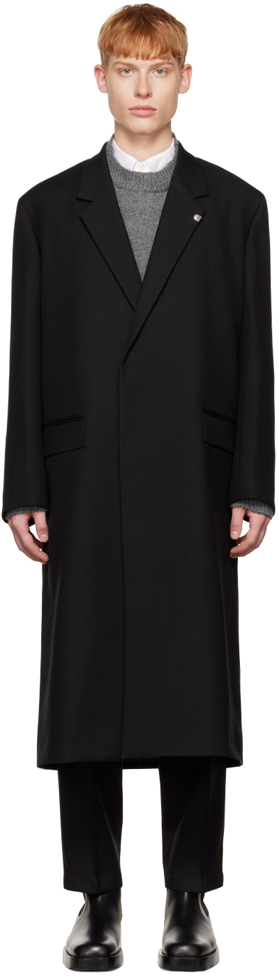 Jil Sander: Black Sharp Coat | SSENSE