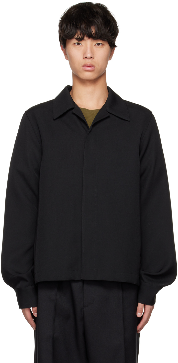 Jil Sander: Black Sharp Jacket | SSENSE