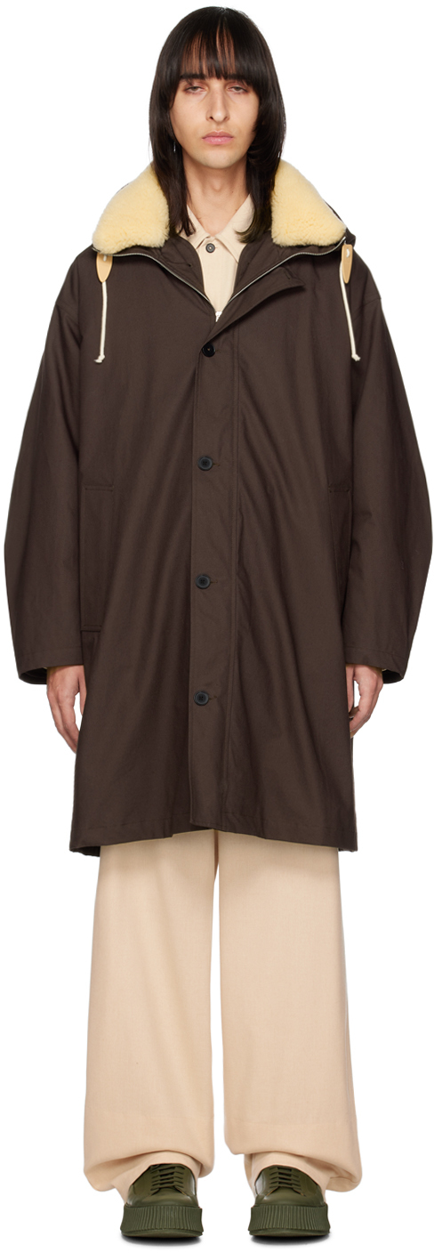 Brown Hooded Parka