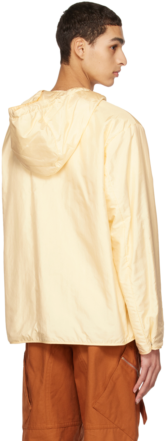 Jil Sander Yellow Drawstring Jacket In 279 - Light Beige