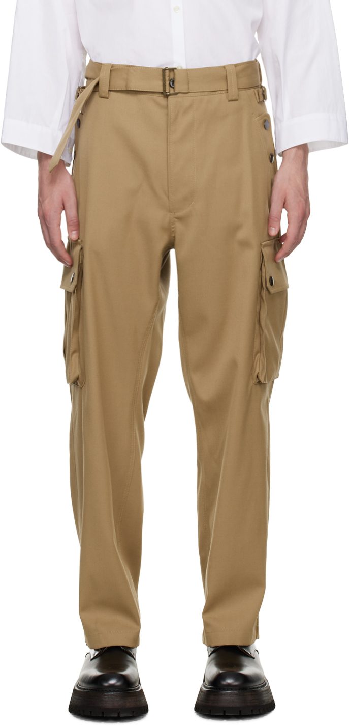rito structure Beige Work Cargo Pants