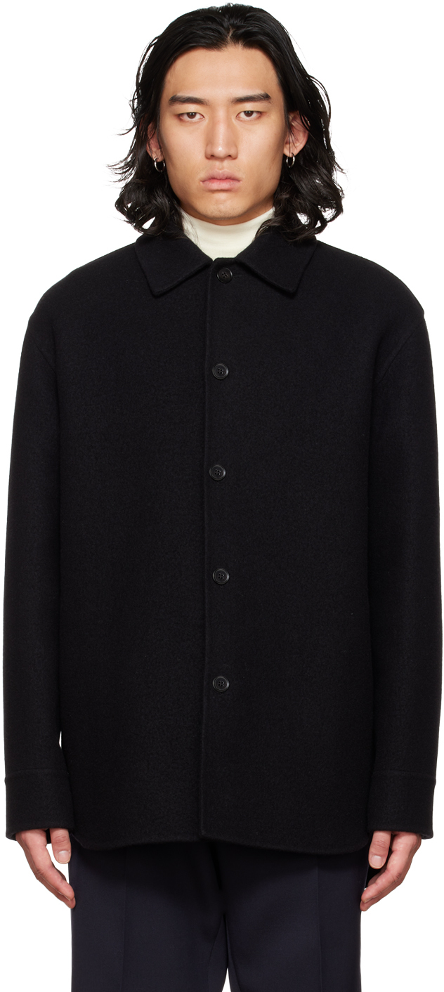 jilsander wool shirt jacket size44