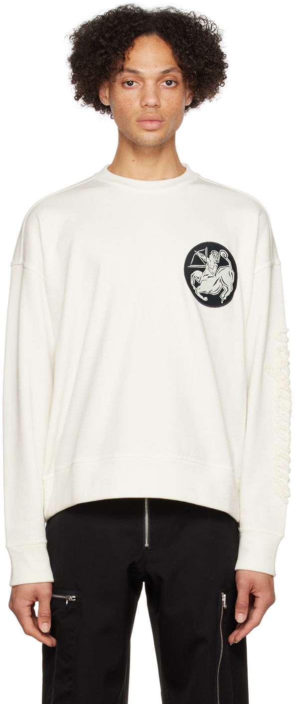 Jil Sander Off-White Zip-Up Sweater