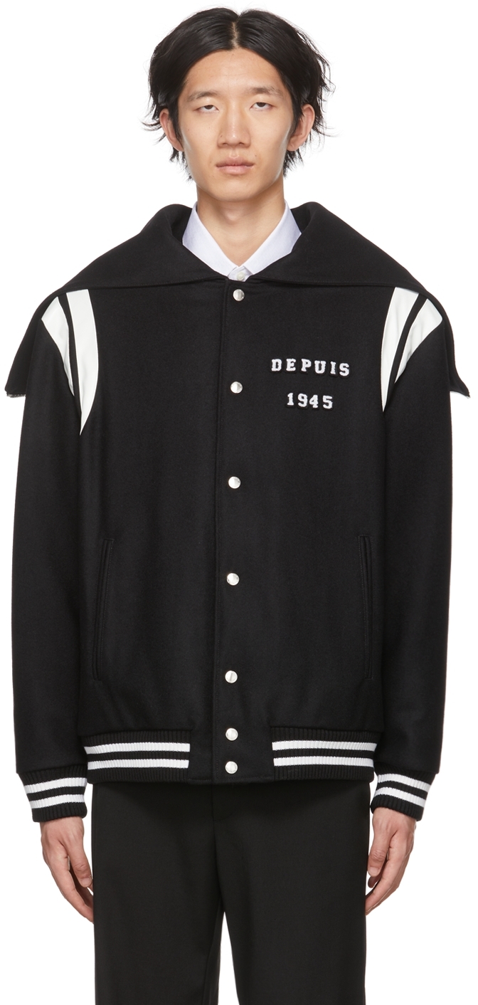 Balmain Varsity Jacket In Black | ModeSens