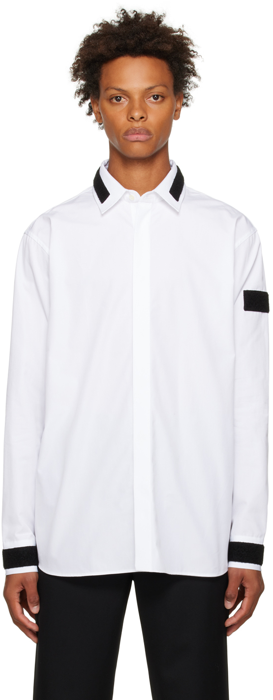 Balmain White Velcro Shirt