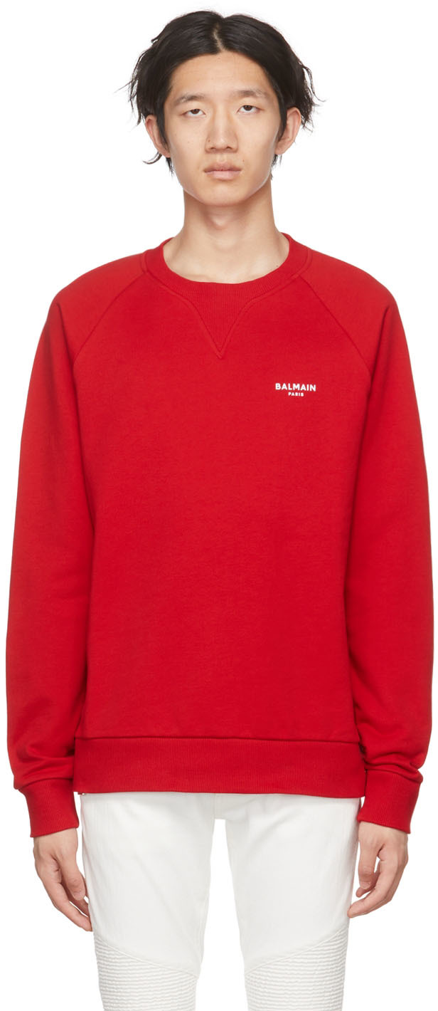 Red Cotton Sweatshirt