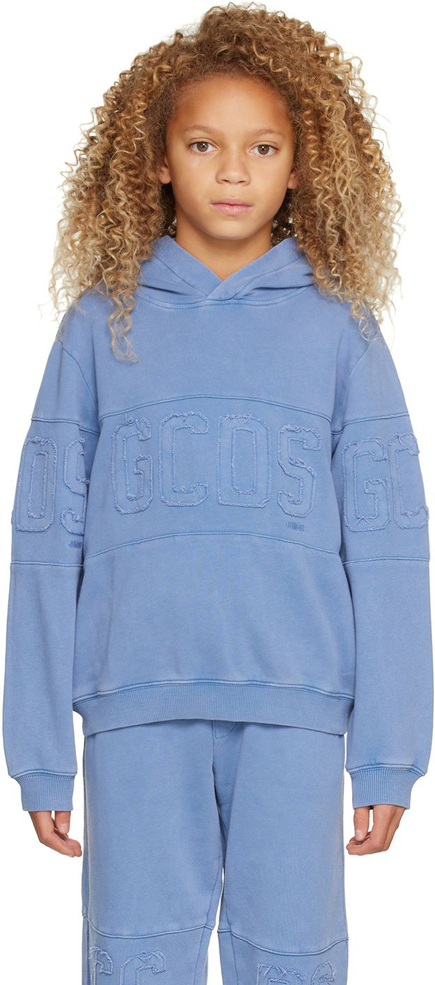 Kids Navy Garment-Dyed Hoodie Ssense Abbigliamento Maglioni e cardigan Felpe e hoodies Hoodies 