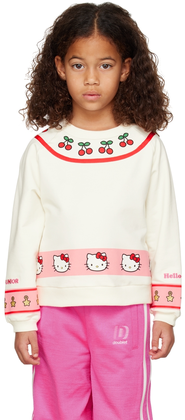 Gcds Hello Kitty Print T-shirt In Cloud