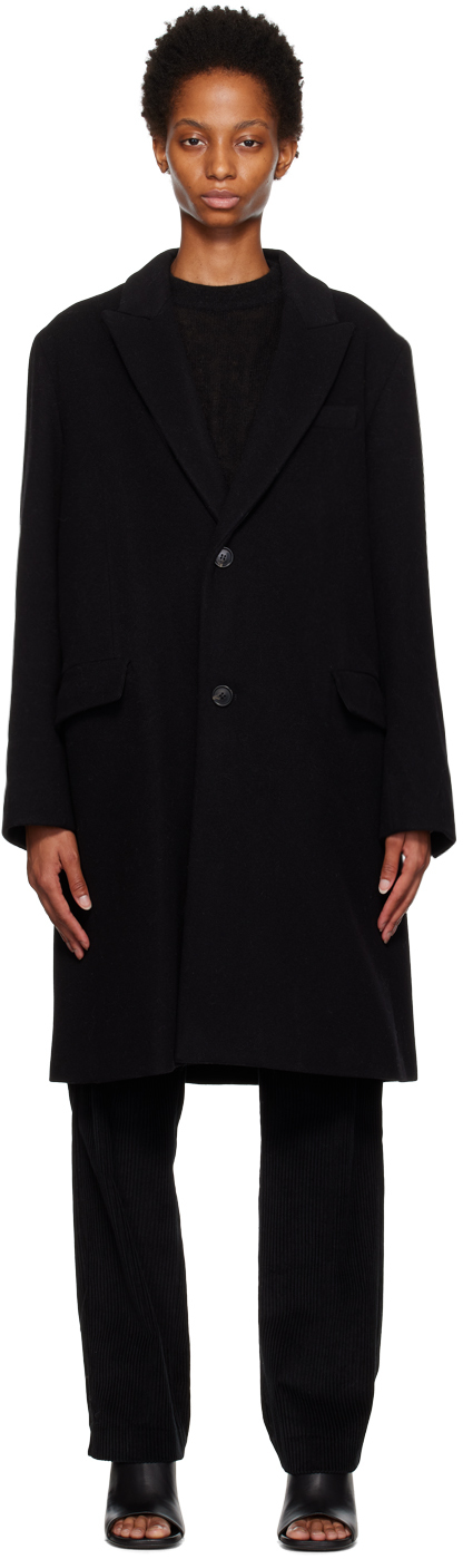 A.P.C.: Black Jane Birkin Edition Mallory Coat | SSENSE Canada