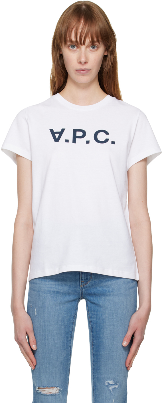 Cotton T-shirt in Blue Womens Tops A.P.C A.P.C Tops 