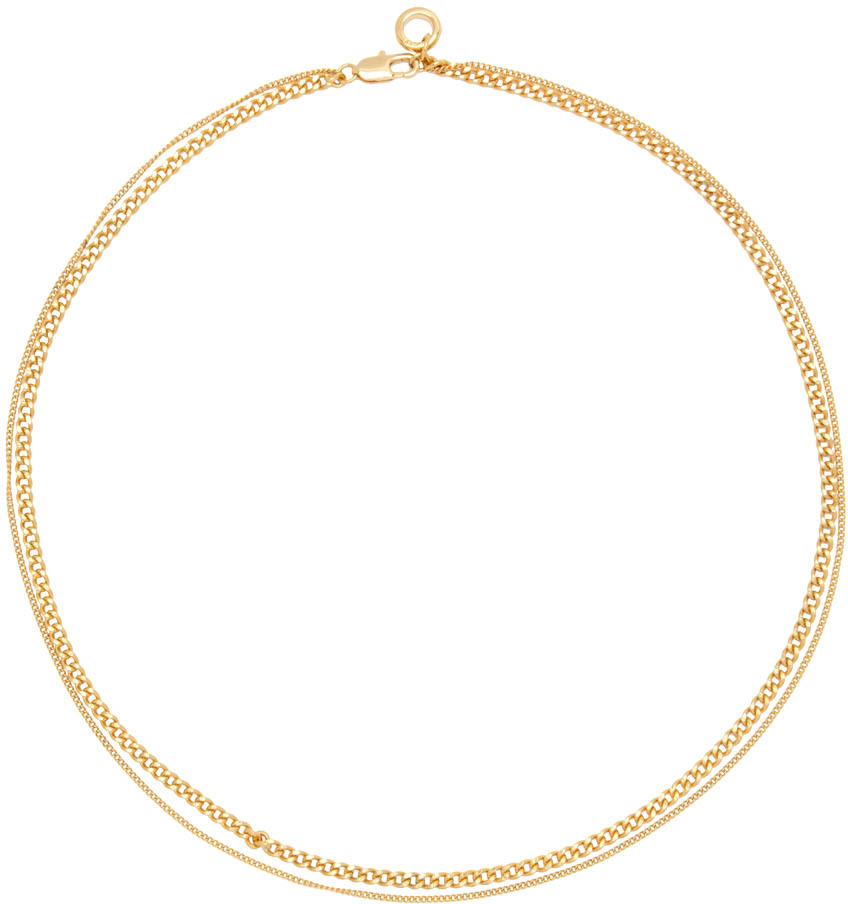 A.P.C. Gold Minimalist Necklace
