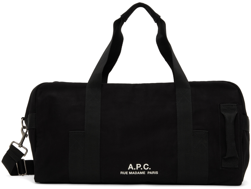 A.P.C. Black Récupération 2.0 Duffle Bag