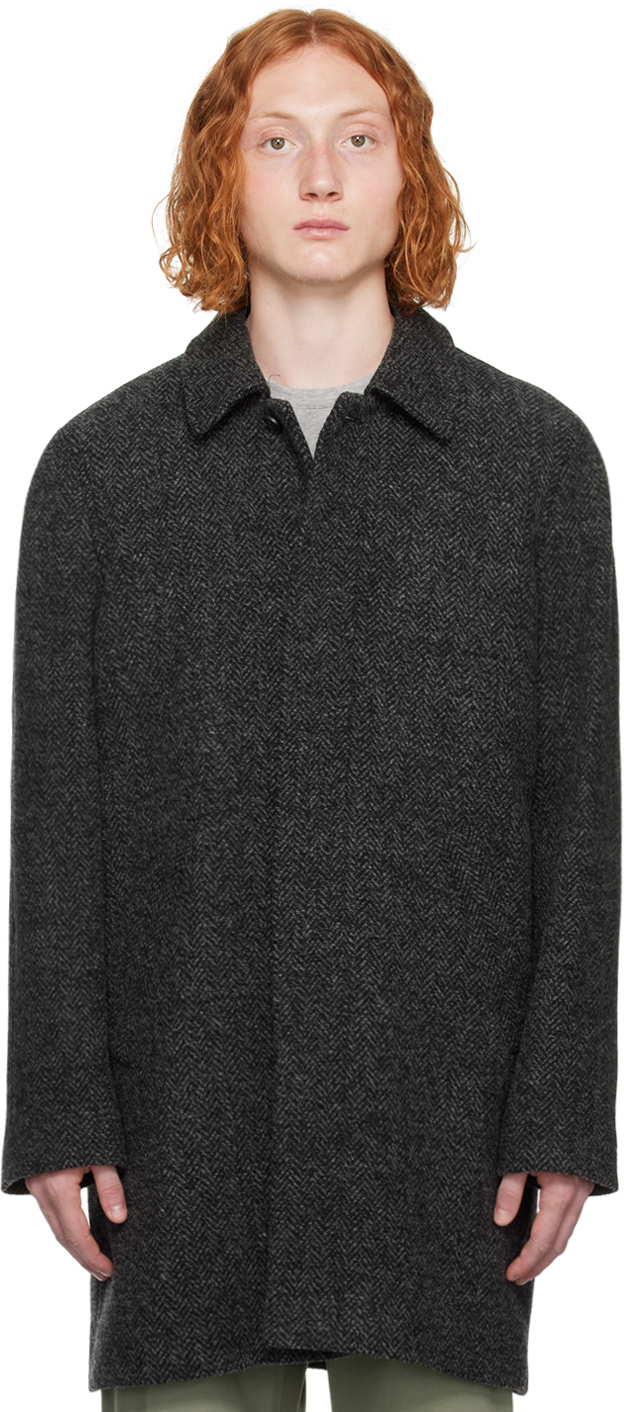 A.p.c. Trek Cotton & Linen Plaid Regular Fit Button Down Shirt Jacket ...