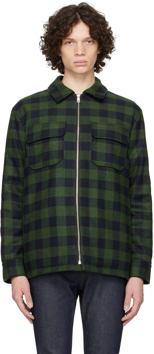 A.P.C.: Green Ian Jacket | SSENSE UK