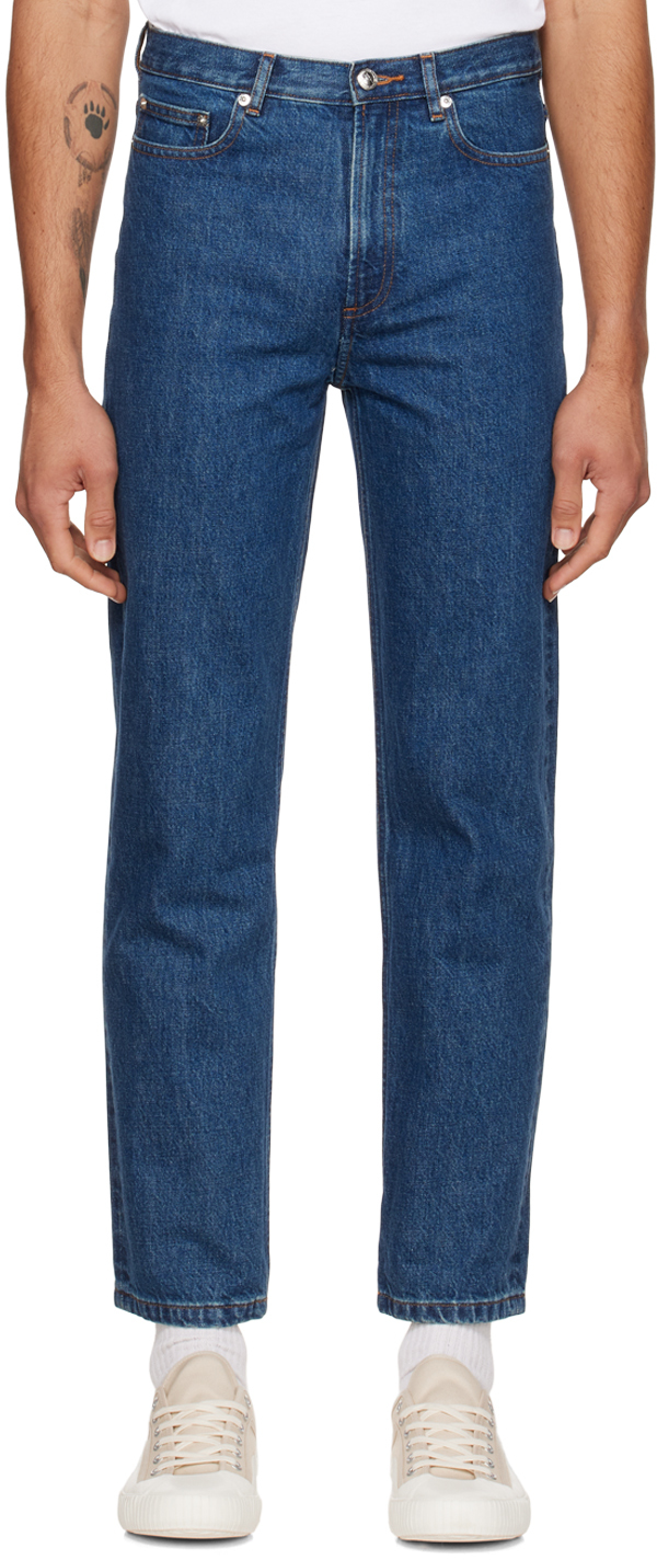 A.P.C. 인디고 블루 마틴 데님 진 SSENSE 대한민국