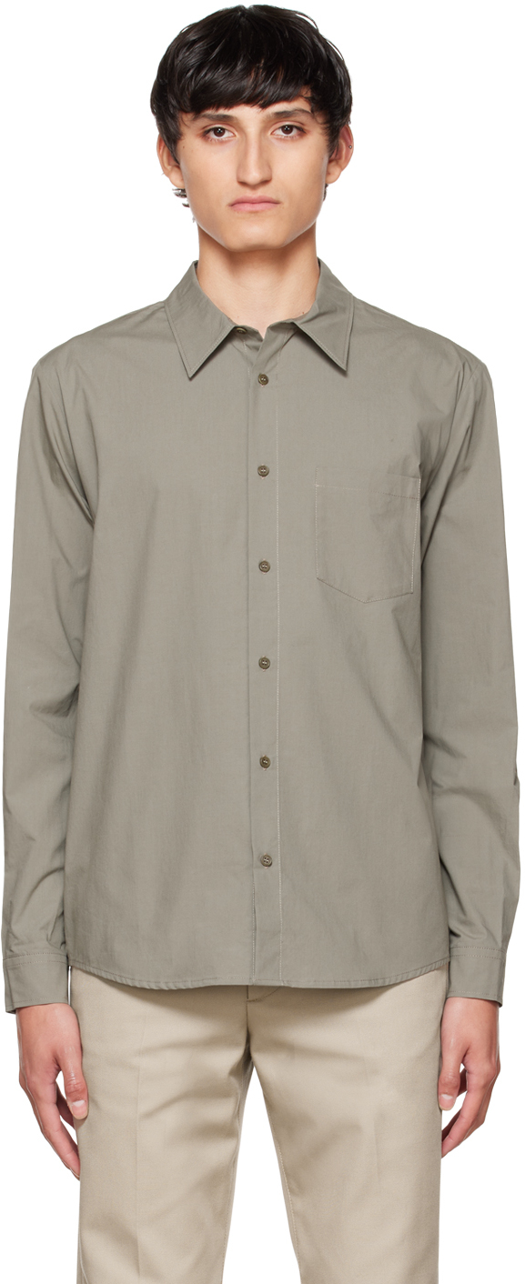 Khaki Clément Shirt by A.P.C. on Sale