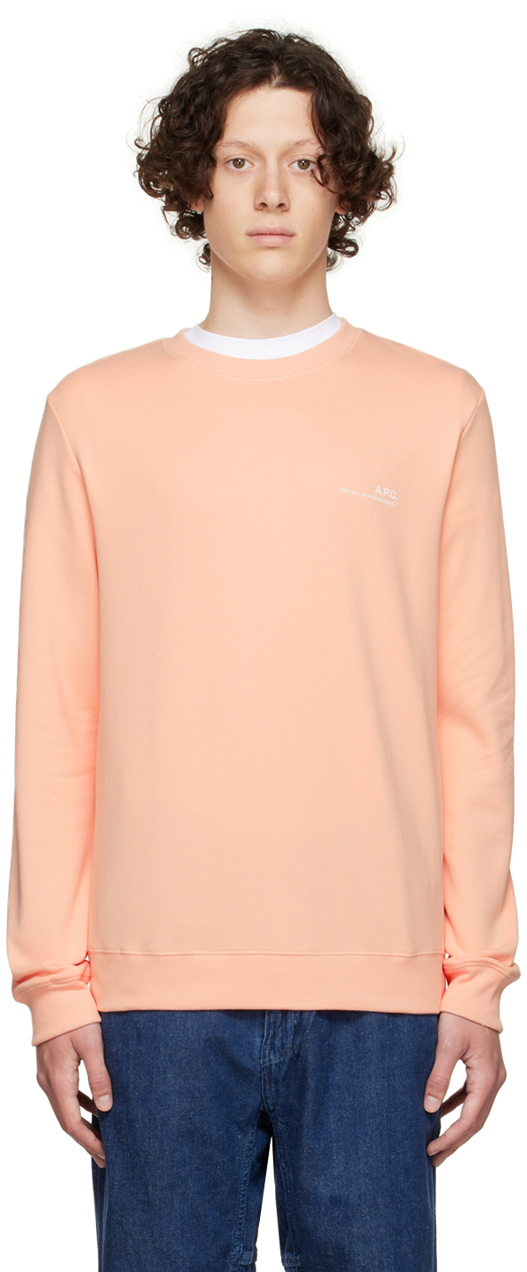 A.P.C. Pink Cotton Sweatshirt