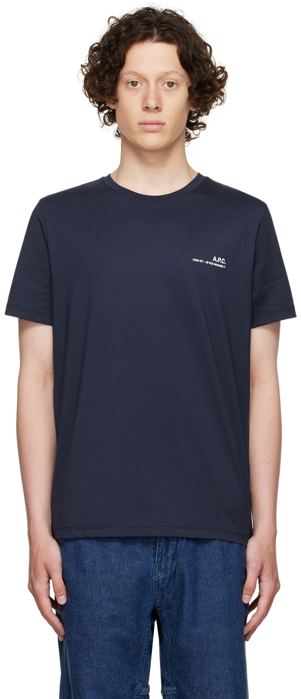 A.P.C. Navy Cotton T-Shirt