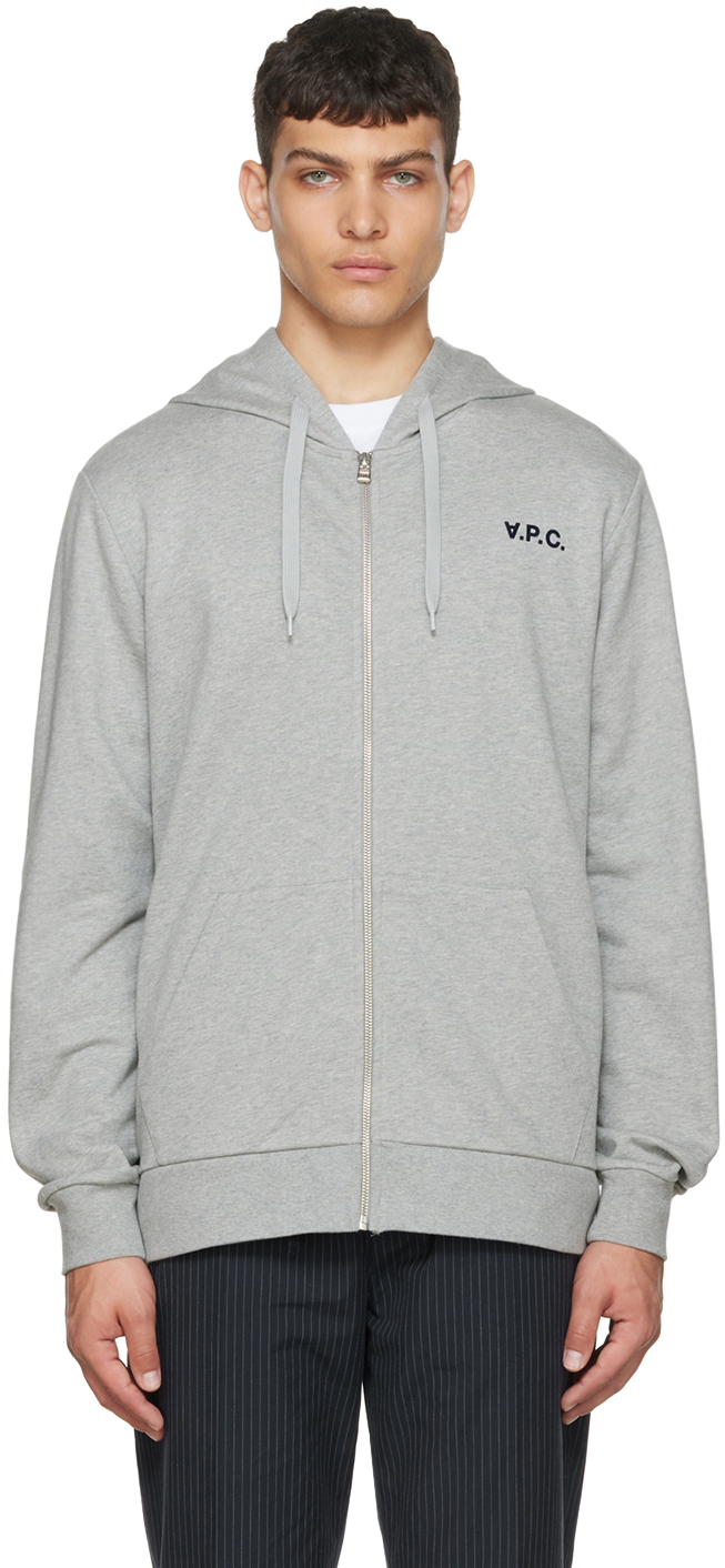 A.P.C. Gray Quentin Hoodie
