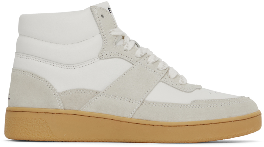 A.P.C. Off-White Plain Sneakers