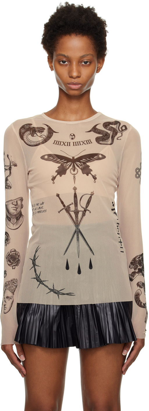 Buy Womens Shirt With BLACK ORIENT Temporary Tattoo Sleeves Online in India   Etsy