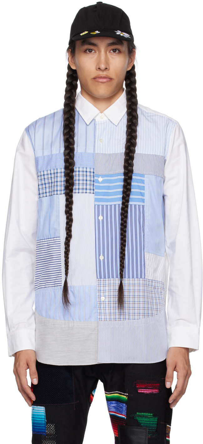 White Patchwork Shirt