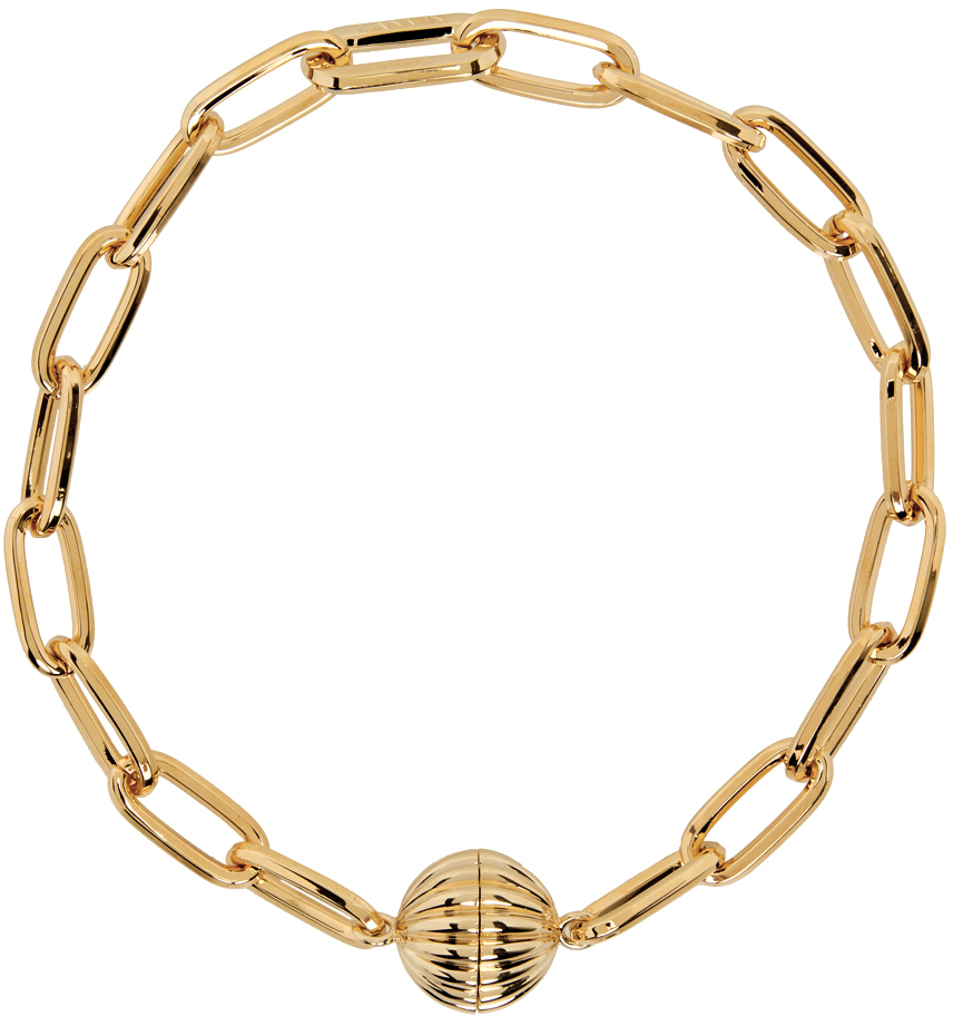 Lanvin Gold Arpege Link Necklace