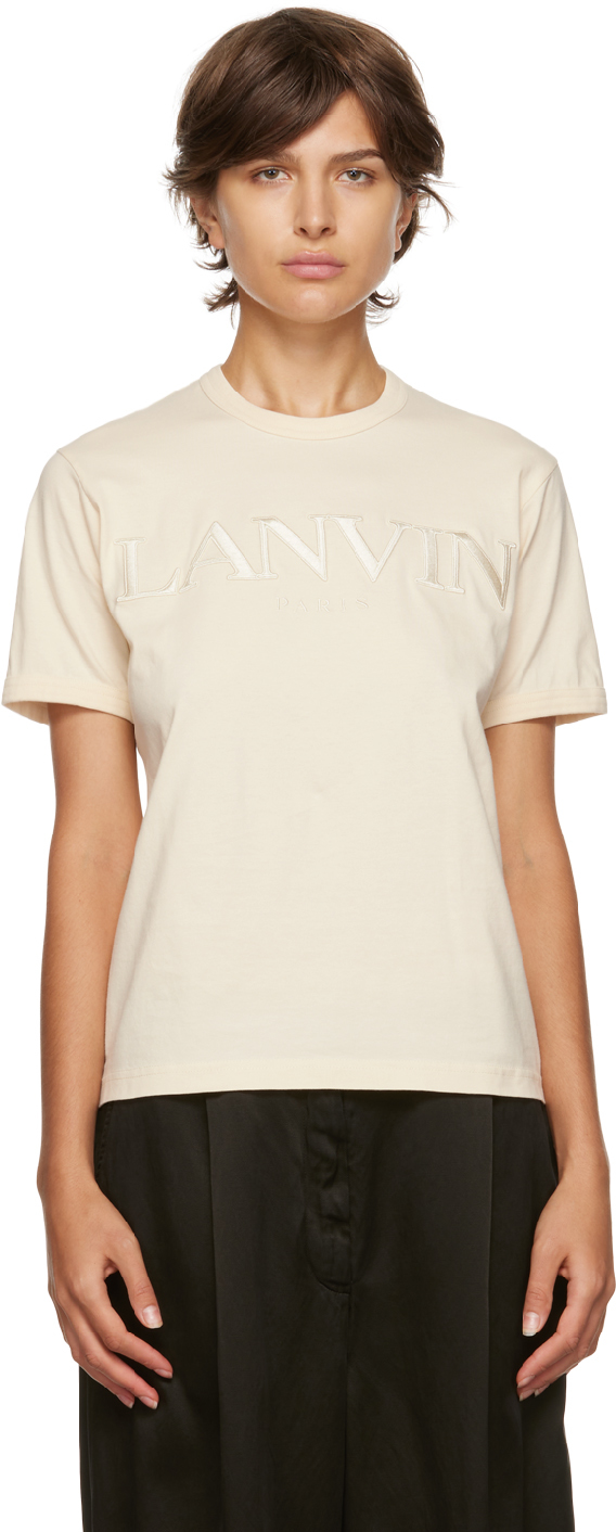 Lanvin Off-White Embroidered T-Shirt