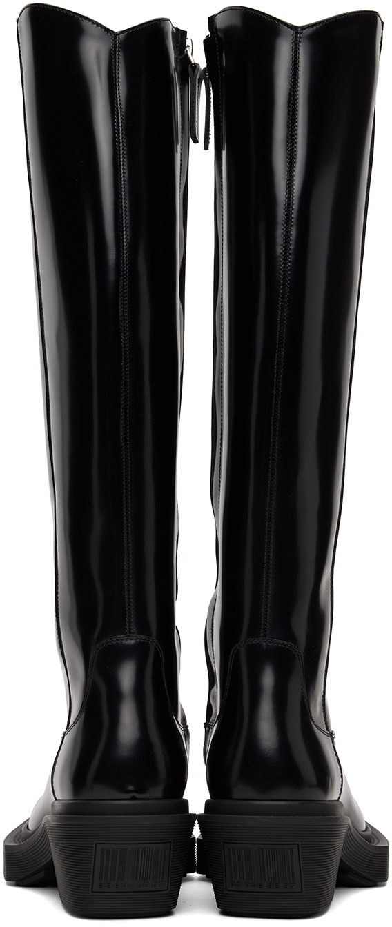 VTMNTS BLACK NEO WESTERN TALL BOOTS