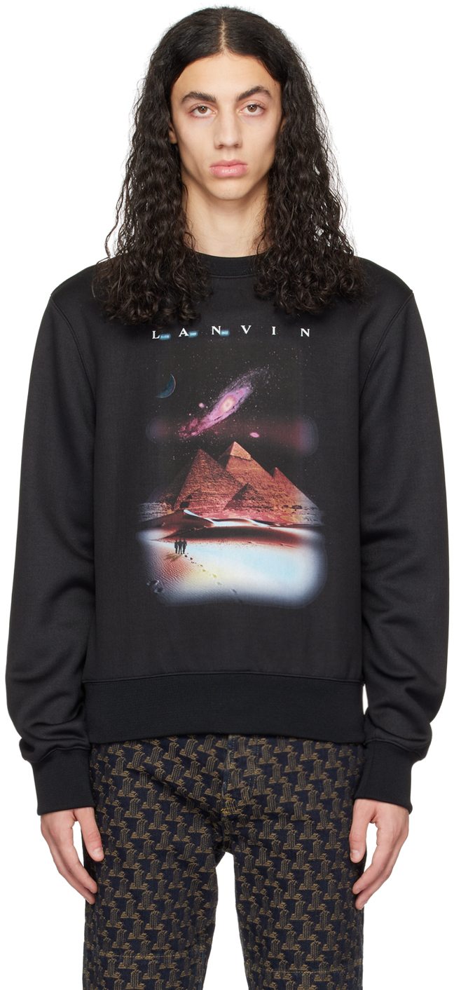 Lanvin Black Sci-Fi Sweatshirt
