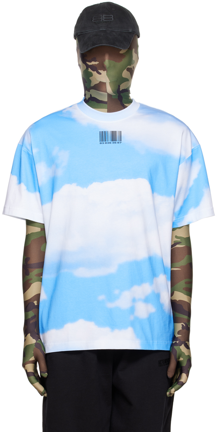 VTMNTS BLUE SKY BARCODE T-SHIRT