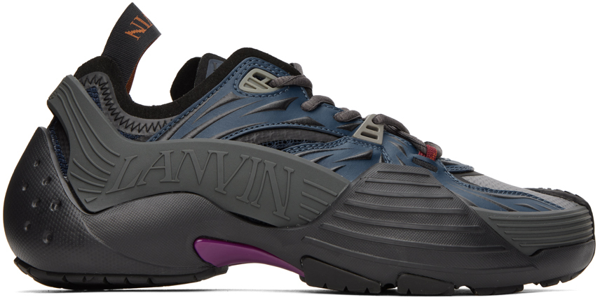 【関税込み】Lanvin ネイビー Flash-X スニーカー Lanvinのネイビー Flash-X スニーカーがセール中