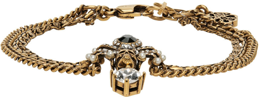 Alexander McQueen Gold Spider Bracelet