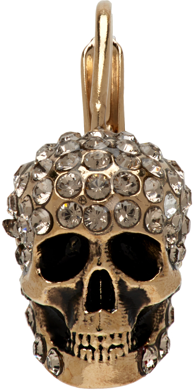 Alexander McQueen Gold Skull Earrings