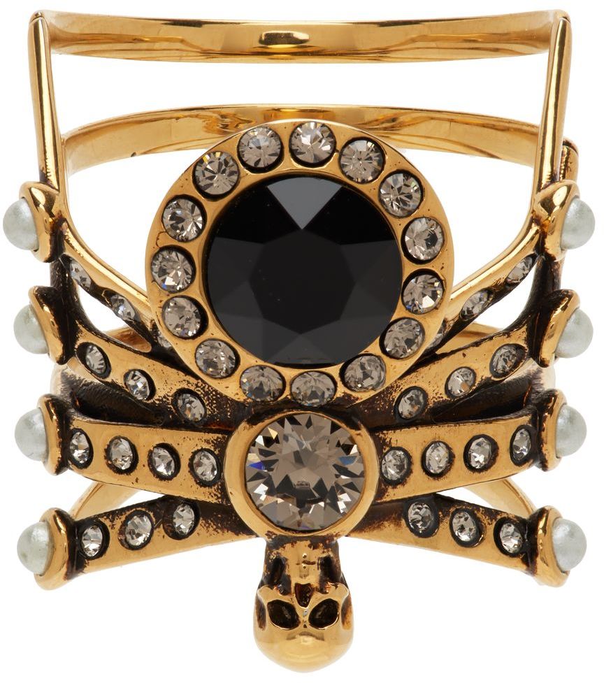 Alexander McQueen Gold Spider Ring