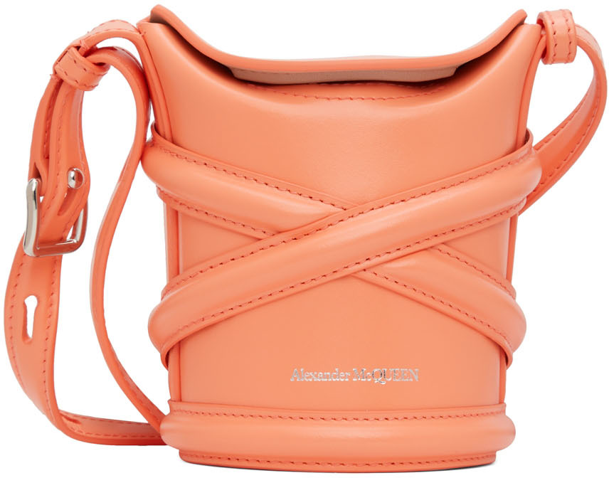 Alexander McQueen Pink Mini 'The Curve' Shoulder Bag