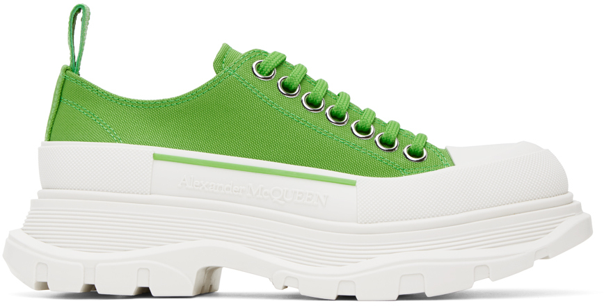 Green Tread Slick Sneakers