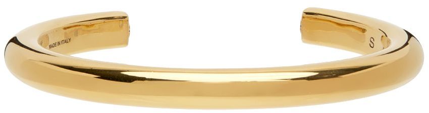 Alexander McQueen Gold Thin Cuff Bracelet
