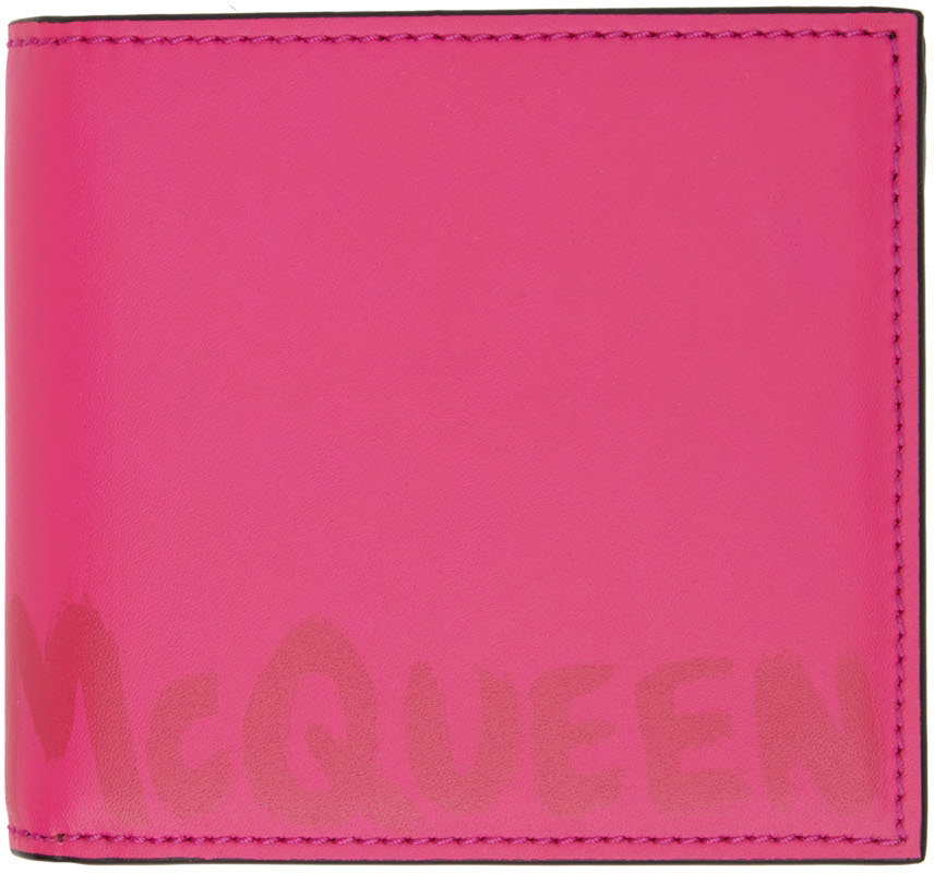 Alexander McQueen Pink Graffiti Wallet