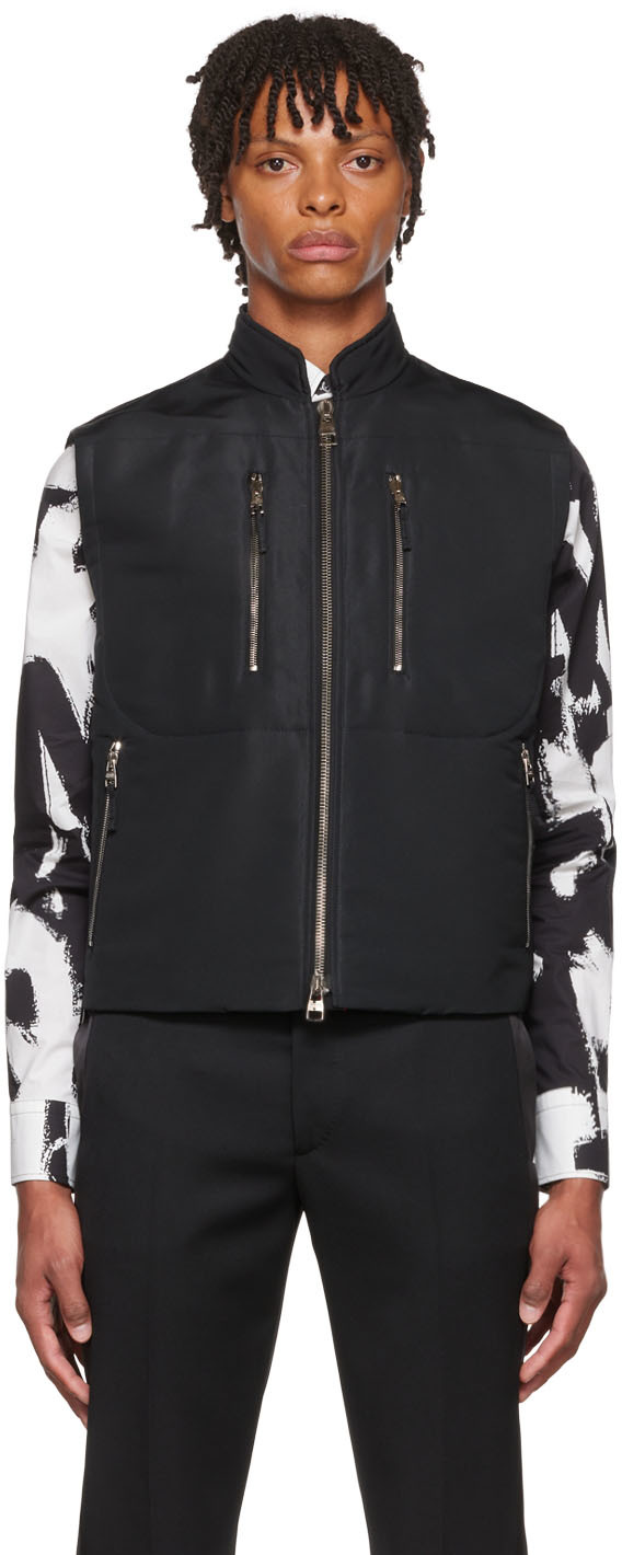 Black Polyester Vest