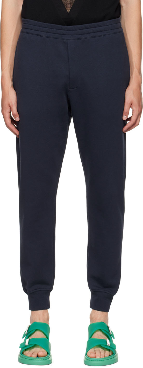 Navy Cotton Lounge Pants