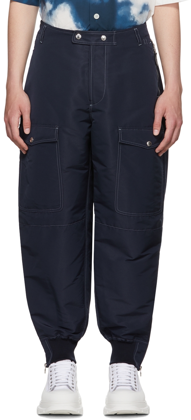 Men's Luxury Pants - Alexander McQueen Black Cargo Pants